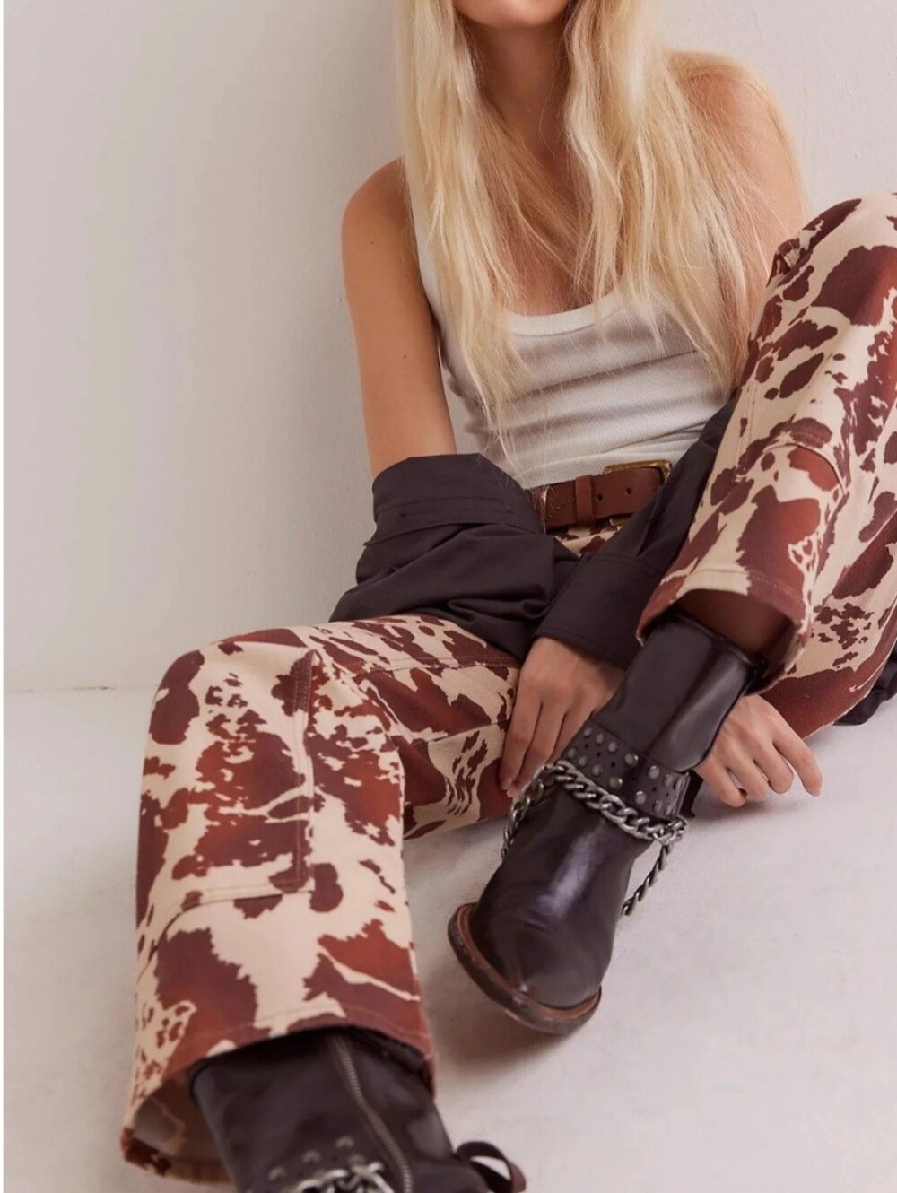 We The Free Risk Taker High-Rise Printed Jeans